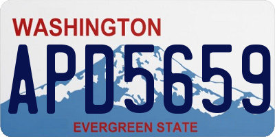 WA license plate APD5659