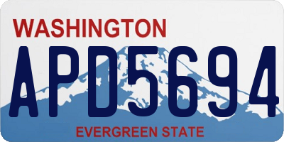 WA license plate APD5694