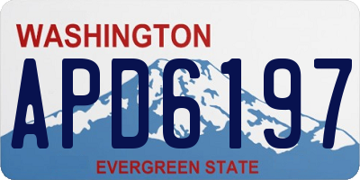 WA license plate APD6197