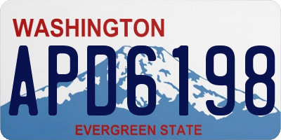 WA license plate APD6198
