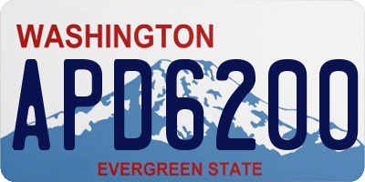 WA license plate APD6200