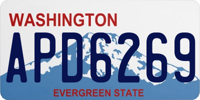 WA license plate APD6269
