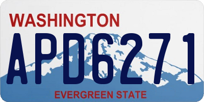 WA license plate APD6271