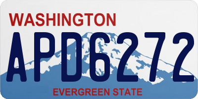 WA license plate APD6272