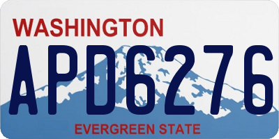 WA license plate APD6276