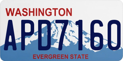 WA license plate APD7160