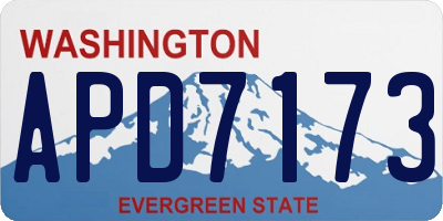 WA license plate APD7173