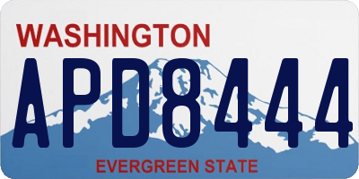WA license plate APD8444