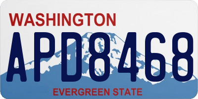WA license plate APD8468