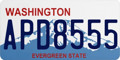 WA license plate APD8555