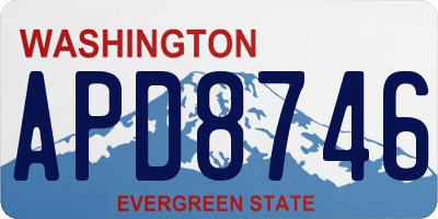 WA license plate APD8746