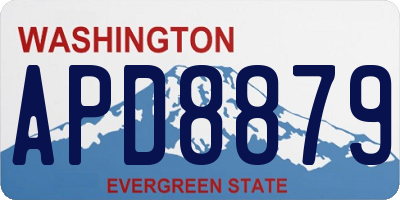 WA license plate APD8879
