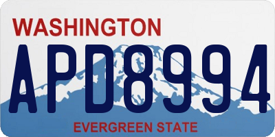 WA license plate APD8994