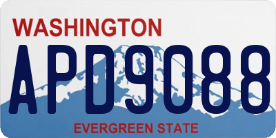 WA license plate APD9088