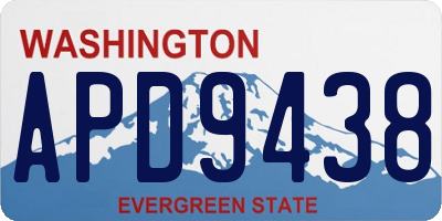 WA license plate APD9438