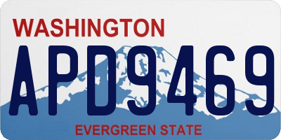 WA license plate APD9469