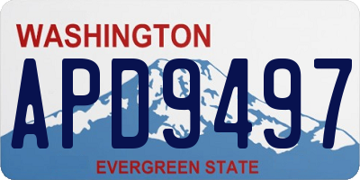 WA license plate APD9497