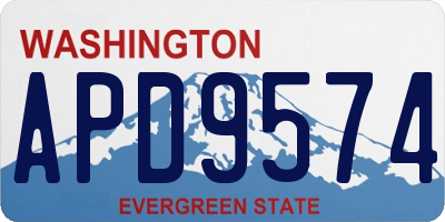 WA license plate APD9574