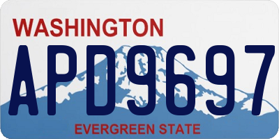WA license plate APD9697