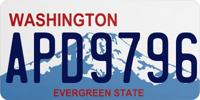 WA license plate APD9796