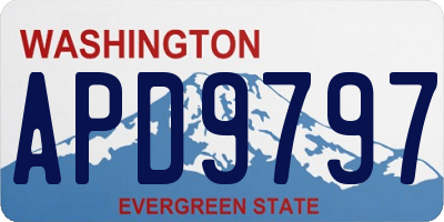 WA license plate APD9797