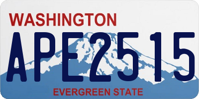 WA license plate APE2515