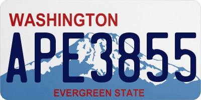 WA license plate APE3855