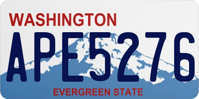 WA license plate APE5276