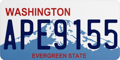 WA license plate APE9155