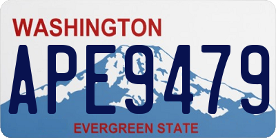 WA license plate APE9479