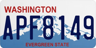 WA license plate APF8149