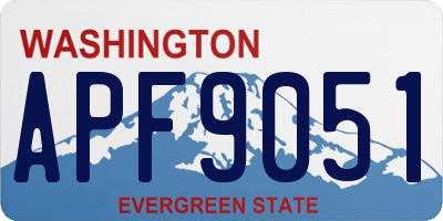 WA license plate APF9051