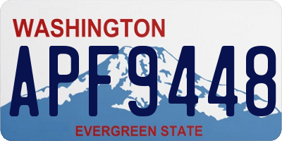 WA license plate APF9448