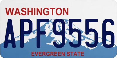 WA license plate APF9556