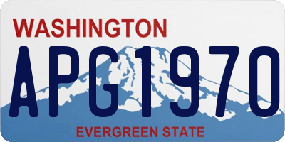 WA license plate APG1970