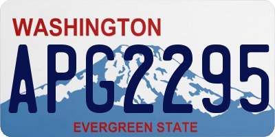 WA license plate APG2295