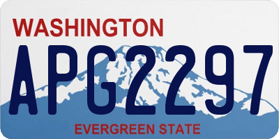 WA license plate APG2297