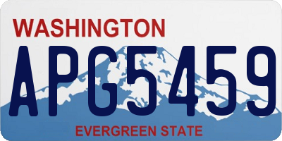 WA license plate APG5459