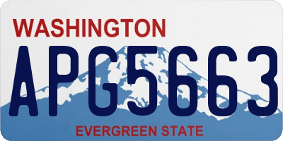 WA license plate APG5663