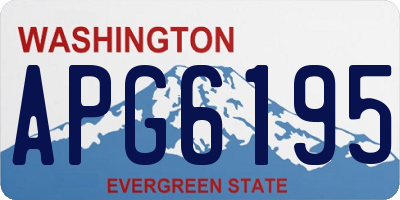 WA license plate APG6195