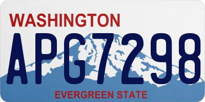 WA license plate APG7298