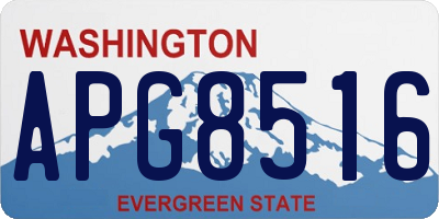WA license plate APG8516