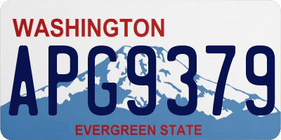 WA license plate APG9379