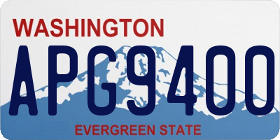 WA license plate APG9400