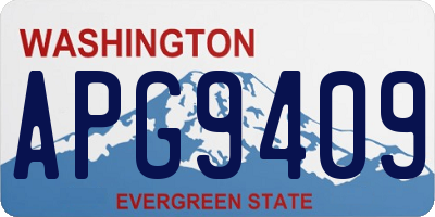 WA license plate APG9409