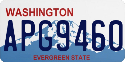 WA license plate APG9460