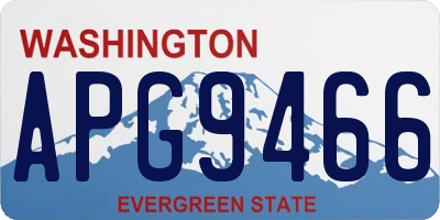 WA license plate APG9466