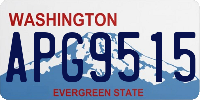 WA license plate APG9515