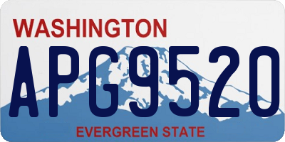 WA license plate APG9520