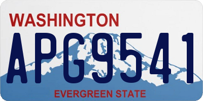 WA license plate APG9541